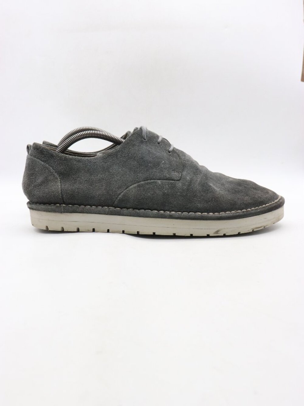 Marsell Gomme Low Top Men's Size EU 44 Gray Suede Casual Sneakers Lace Up Italy
